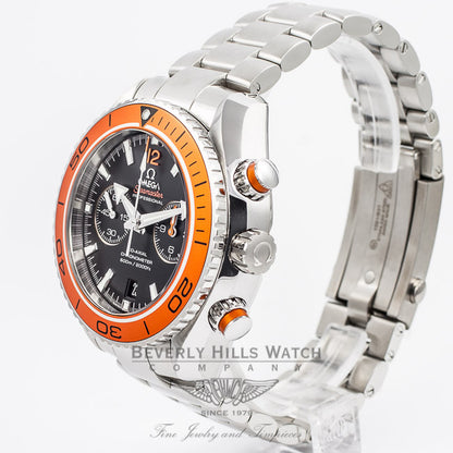 Omega Seamaster Planet Ocean Chronograph Black Dial Orange Bezel Caliber 9300 Dive Watch 232.30.46.51.01.002 Beverly Hills Watch Company Watch Store
