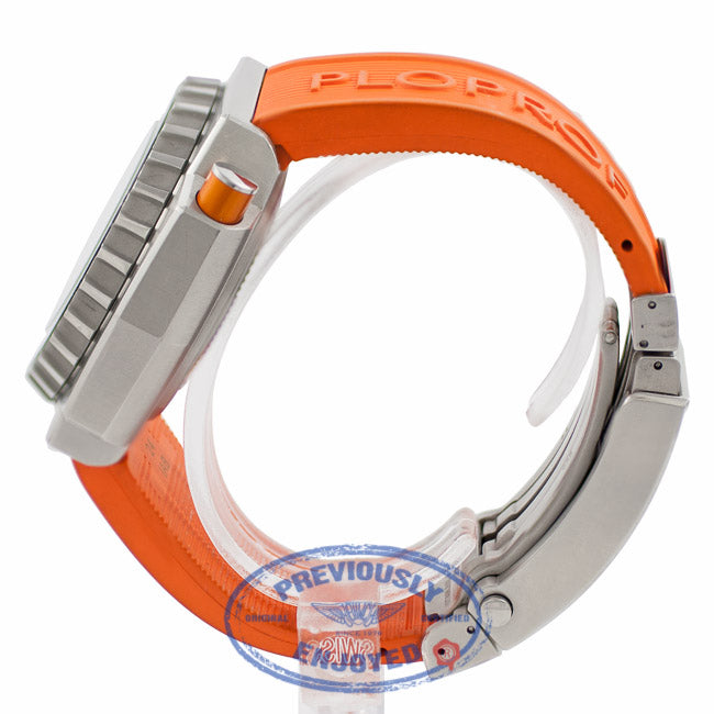 Omega Seamaster Professional Ploprof Stainless Steel Black Dial Orange Rubber Strap 224.30.55.21.01.001 FMJMH6 - Beverly Hills Watch Company Watch Store