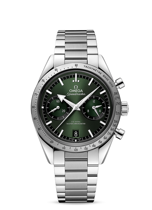 Omega Speedmaster '57 Green Dial 332.10.41.51.10.001 - Beverly Hills Watch Company