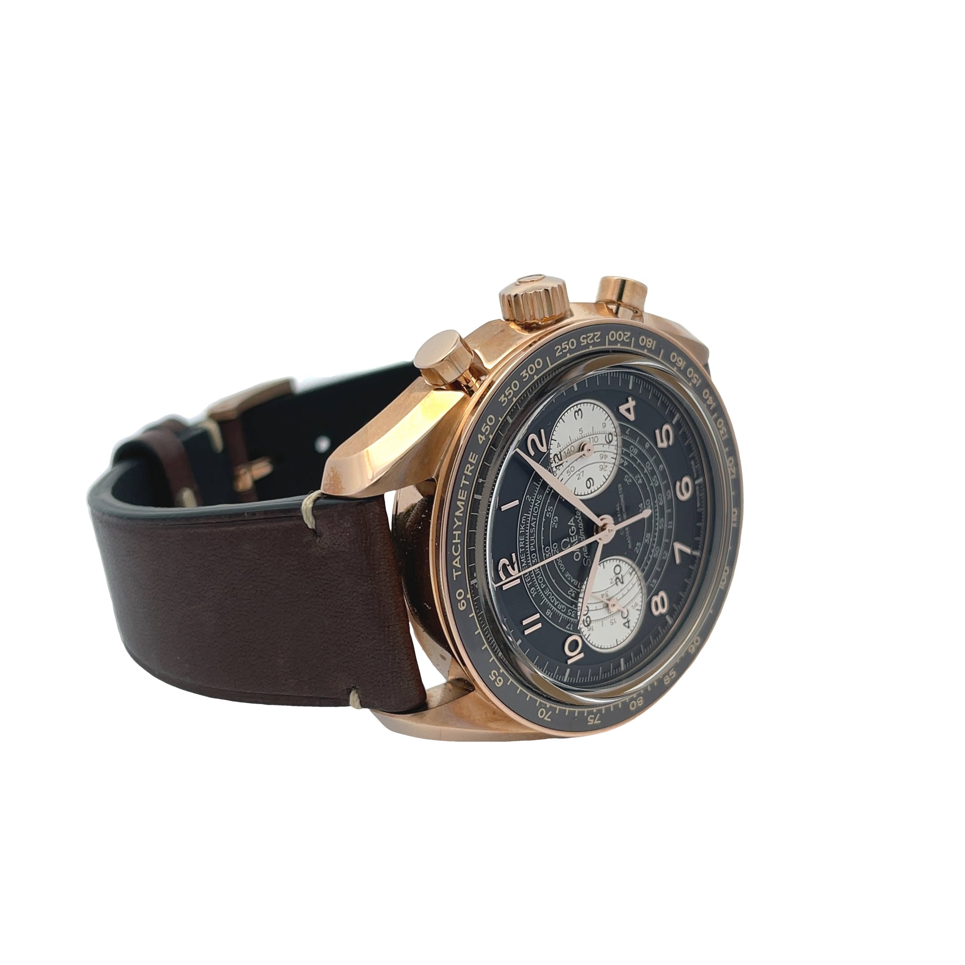 Omega Speedmaster Chronoscope 43mm Rose Gold Bronze 329.92.43.51.10.001 - Beverly Hills Watch Company