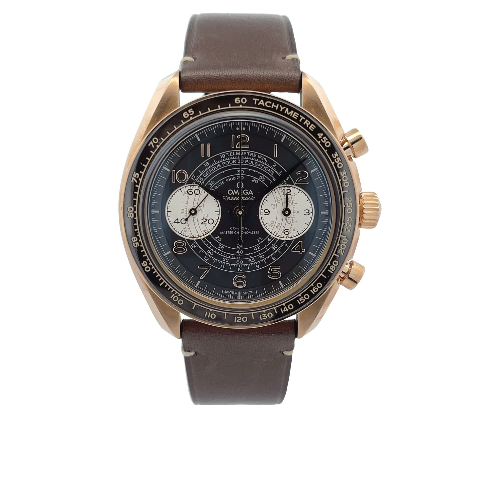 Omega Speedmaster Chronoscope 43mm Rose Gold Bronze 329.92.43.51.10.001 - Beverly Hills Watch Company