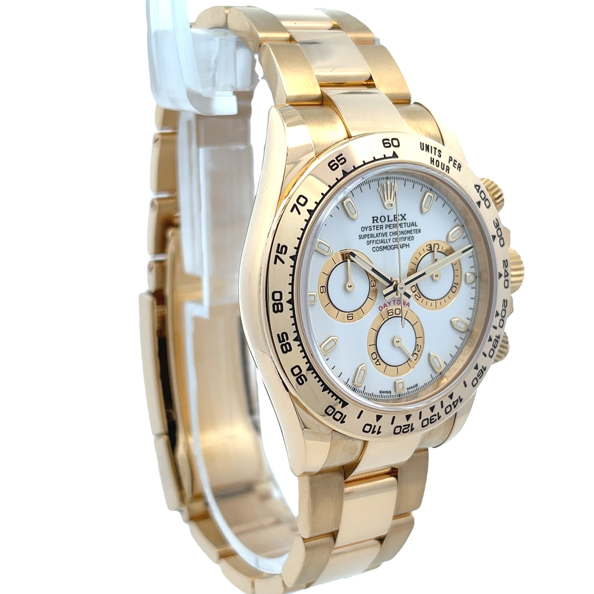 Rolex Daytona Yellow Gold White Dial 116508 - Beverly Hills Watch Company