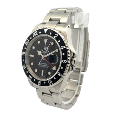 Rolex GMT-Master II 40mm Classic Stainless Steel 16710 - Beverly Hills Watch Company