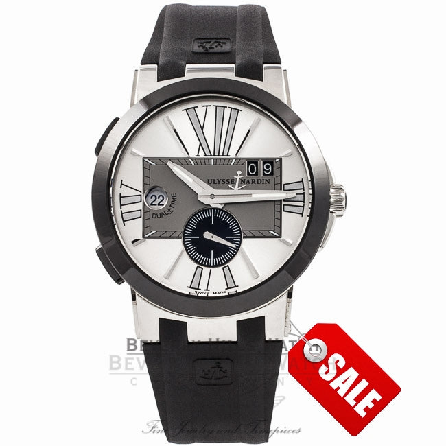 Ulysse Nardin Executive Dual Time Automatic Stainless Steel 243003/421 P6B3HC - Beverly Hills Watch Company Watch Store