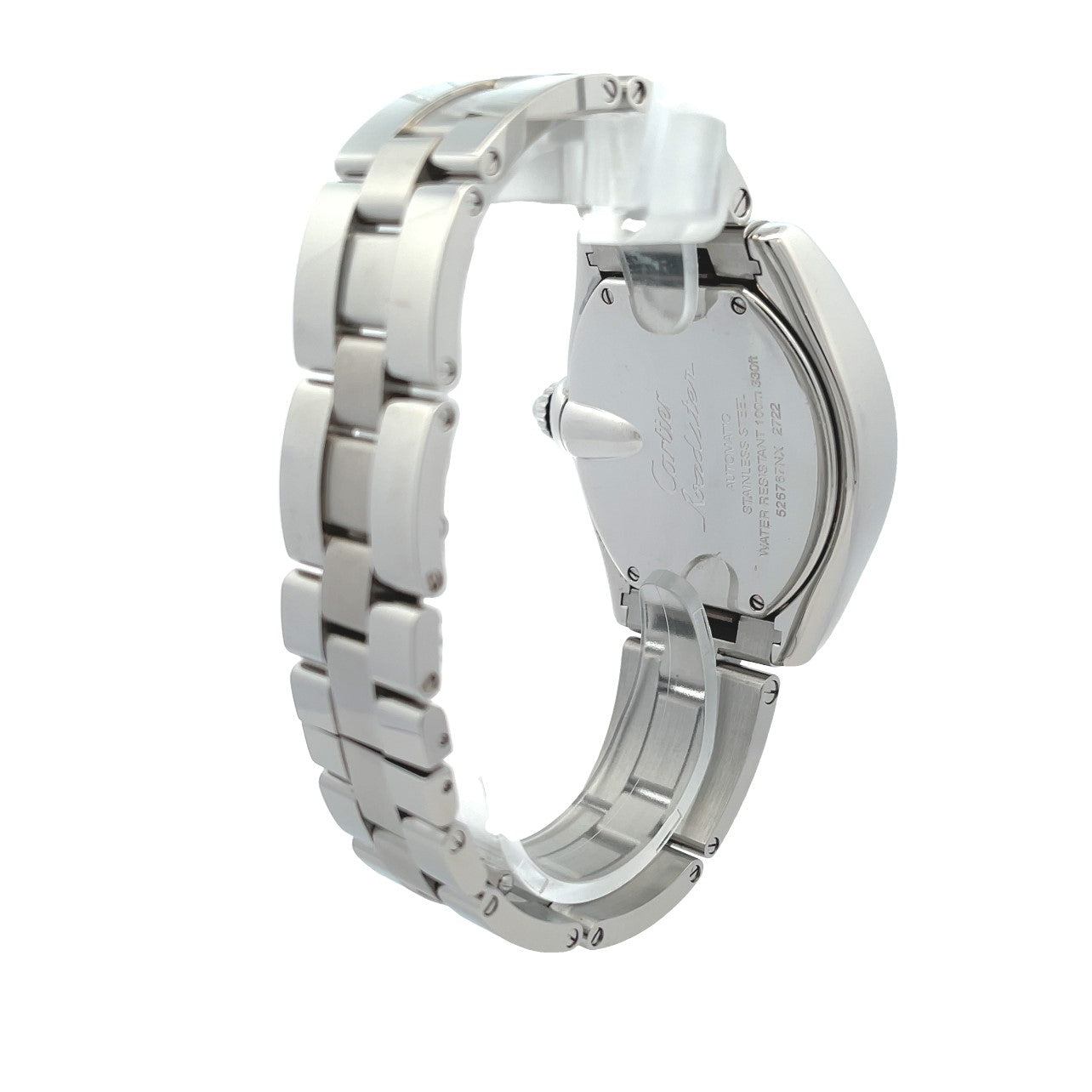 Cartier Roadster XL GMT Stainless Steel Silver Dial W62032X6 - Beverly Hills Watch Company
