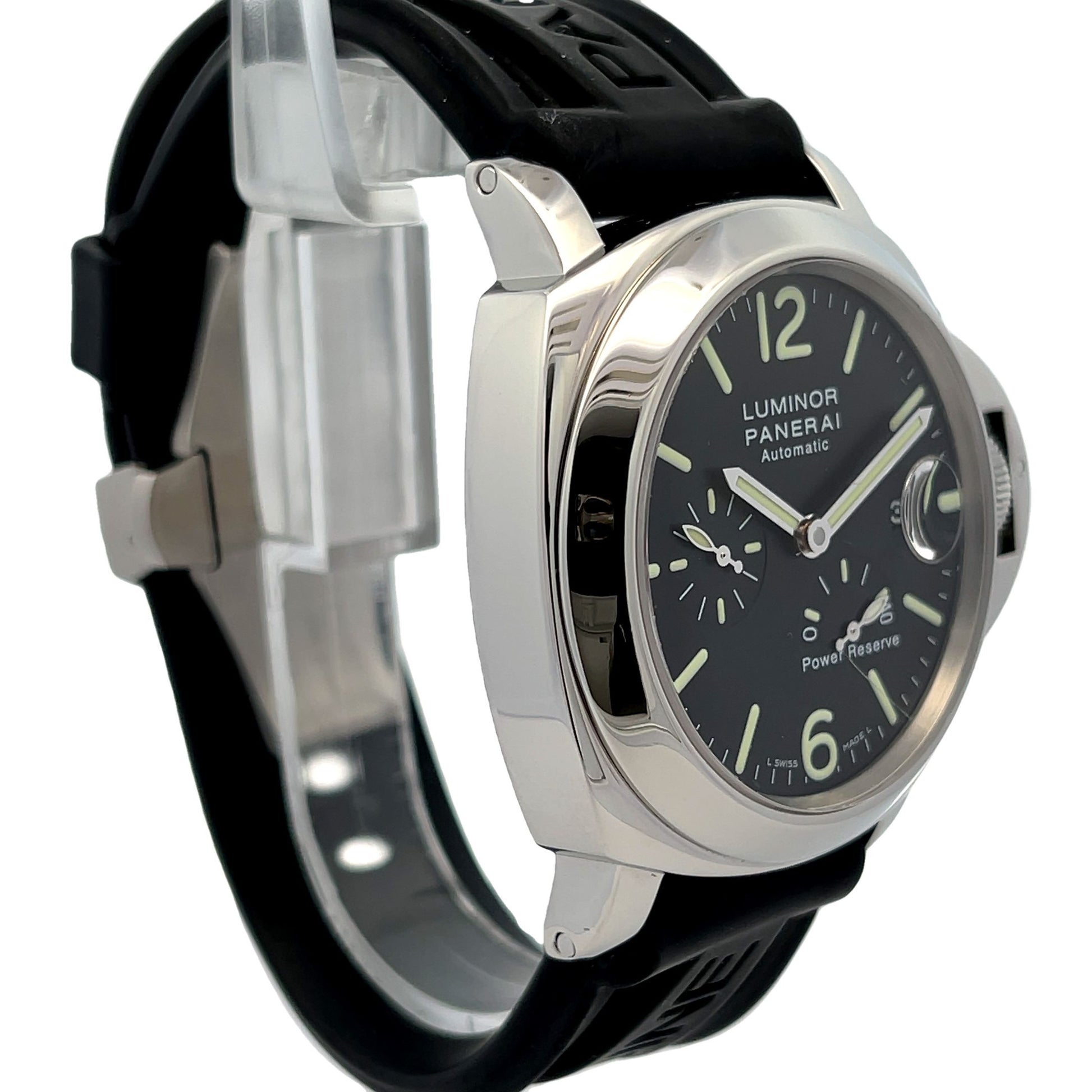 Panerai Luminor Power Reserve 44MM Black Dial PAM00090 - Beverly Hills Watch Company