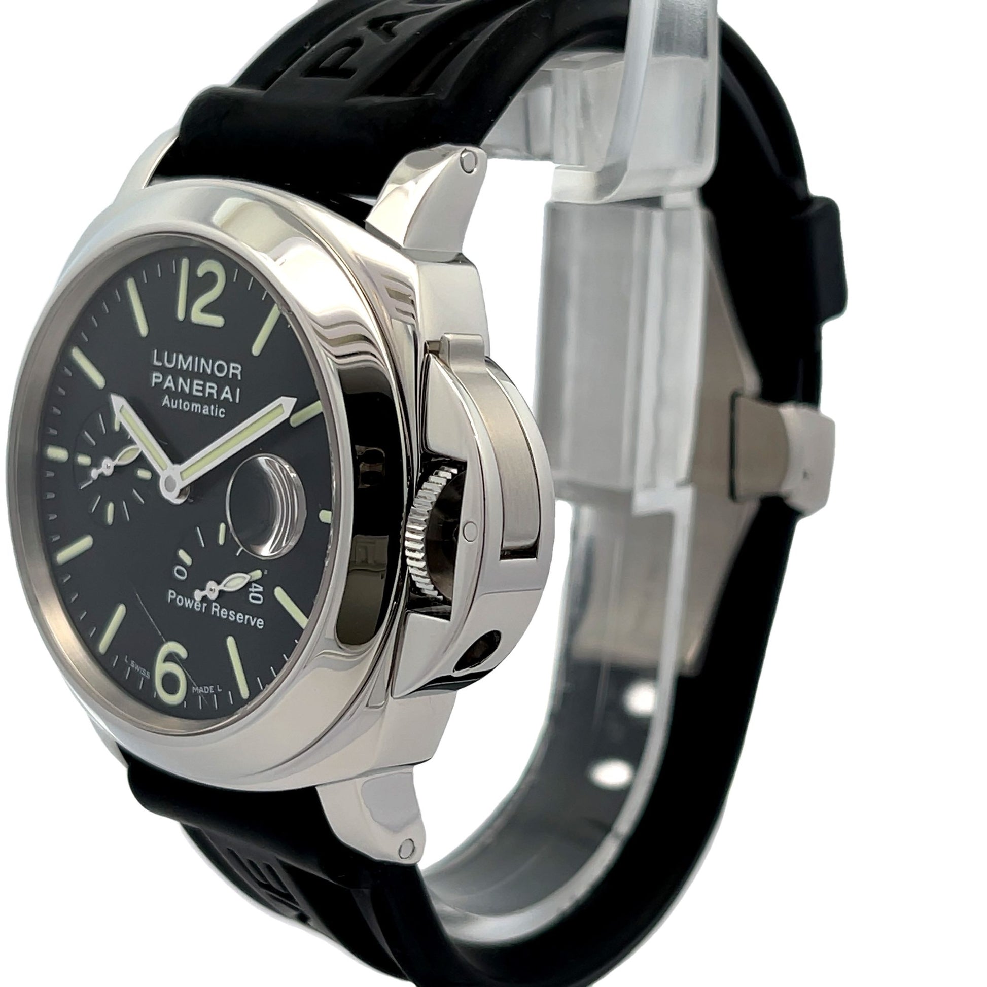 Panerai Luminor Power Reserve 44MM Black Dial PAM00090 - Beverly Hills Watch Company