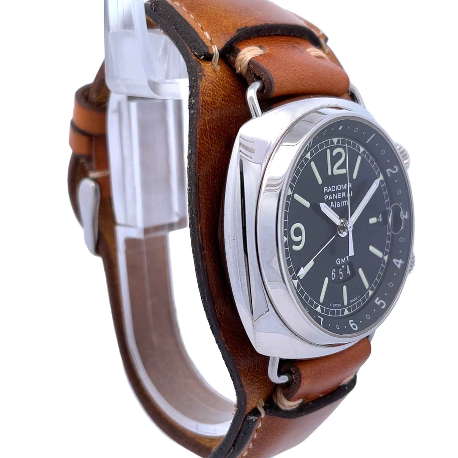 Panerai Radiomir Alarm GMT 42mm Stainless Steel PAM00098 - Beverly Hills Watch Company