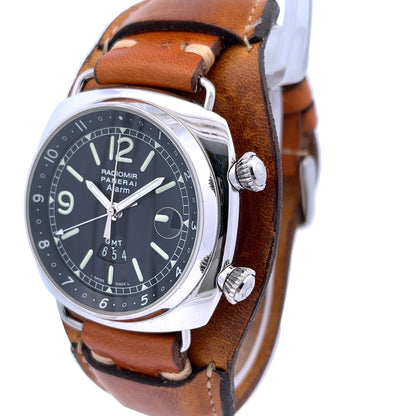 Panerai Radiomir Alarm GMT 42mm Stainless Steel PAM00098 - Beverly Hills Watch Company