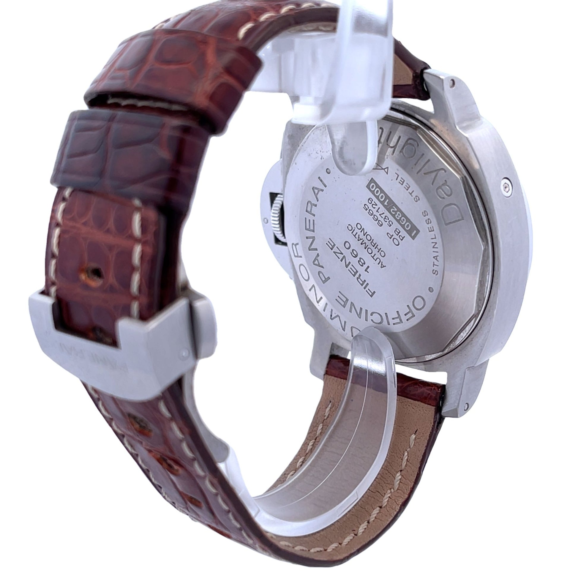 Panerai Luminor Daylight Chronograph 44mm Black Dial PAM00196 - Beverly Hills Watch Company