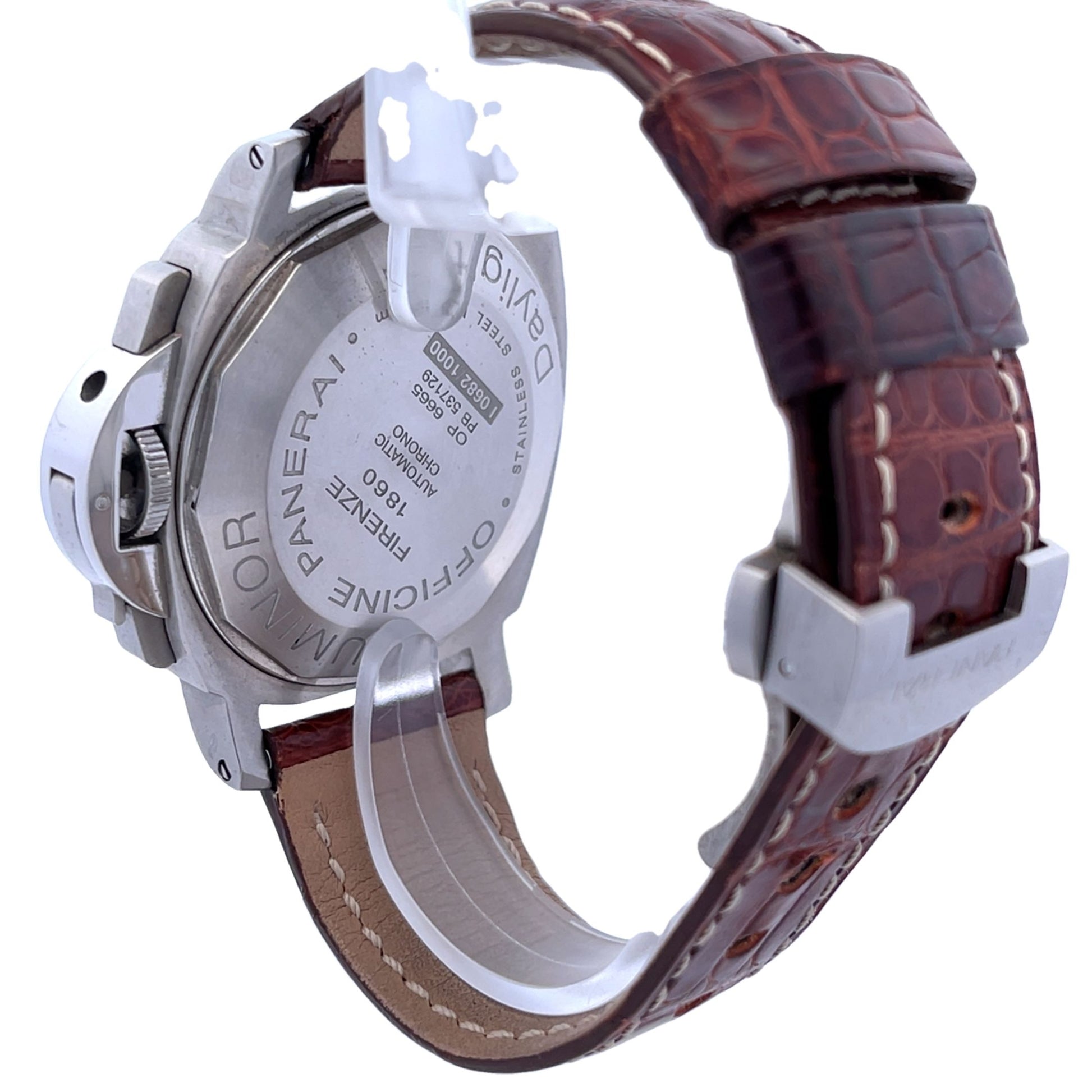 Panerai Luminor Daylight Chronograph 44mm Black Dial PAM00196 - Beverly Hills Watch Company