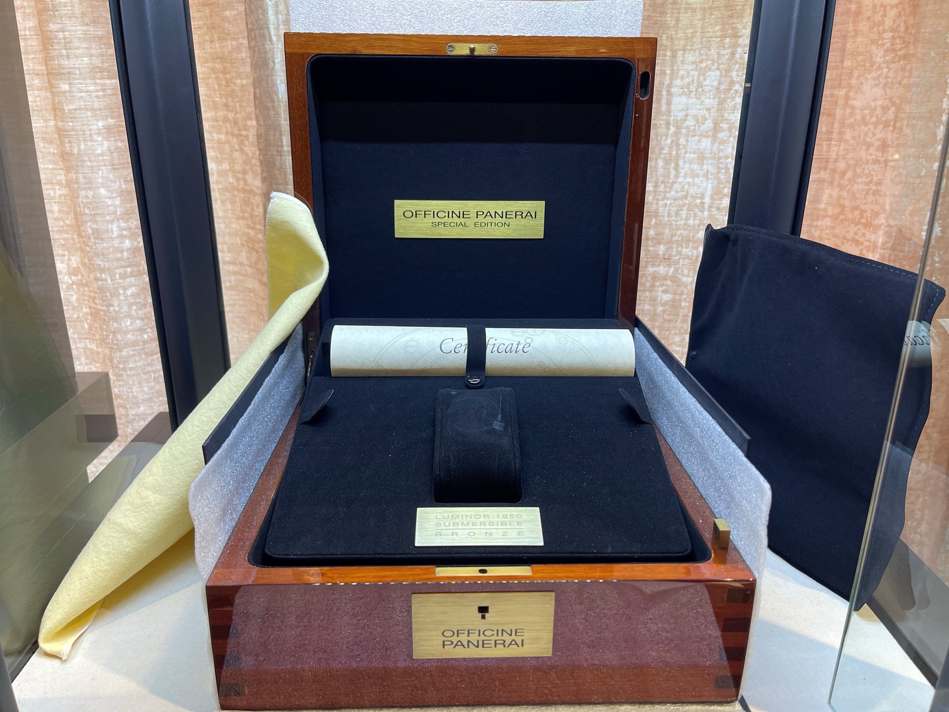 Panerai Luminor Submersible 1950 Bronzo 47mm Power Green Dial PAM00507  - Beverly Hills Watch Company