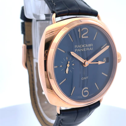 Panerai Radiomir 3 Days GMT 47mm Oro Rosso Blue Dial PAM00598
