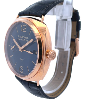 Panerai Radiomir 3 Days GMT 47mm Oro Rosso Blue Dial PAM00598