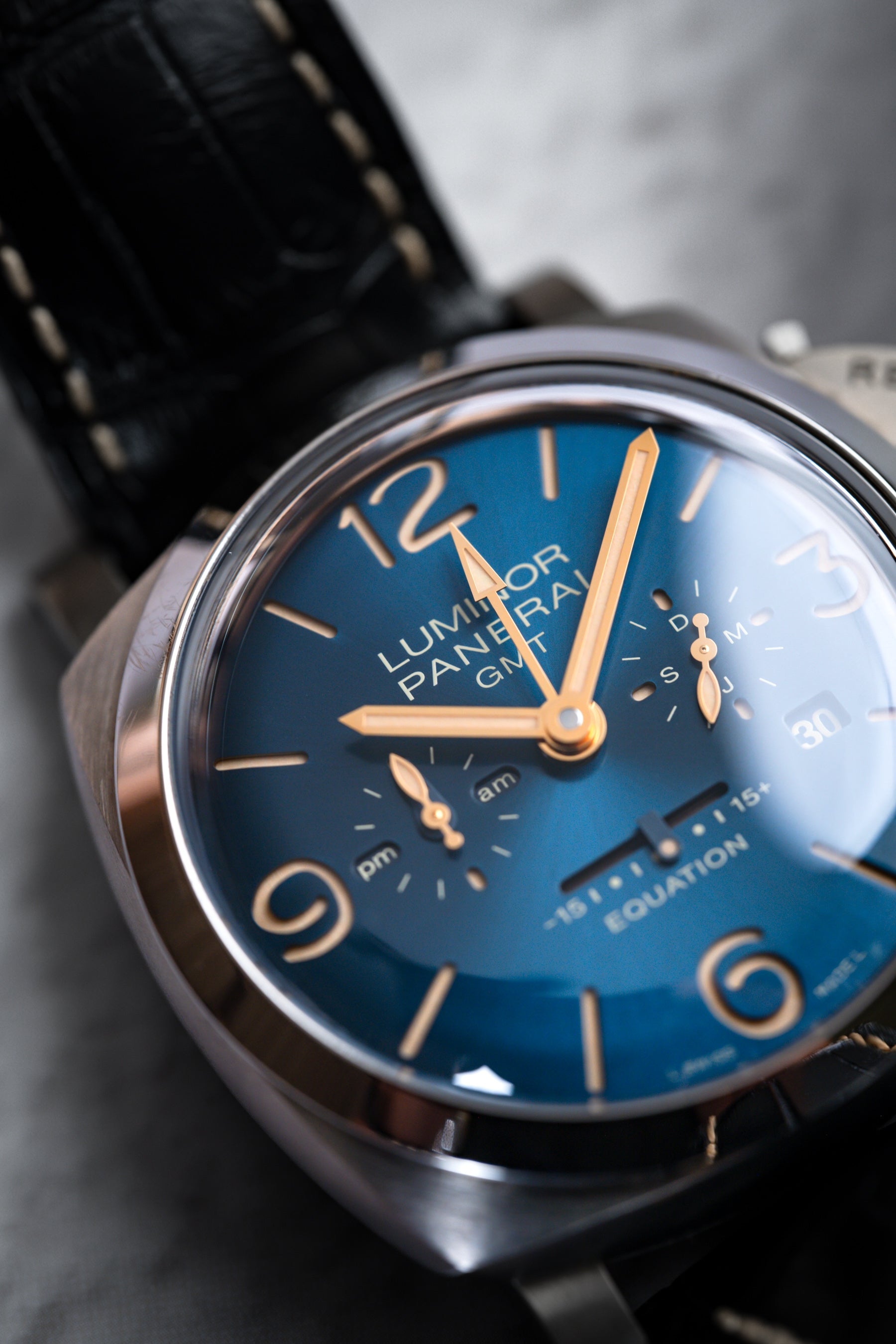 47mm Time of Equation Luminor Panerai 掛け時計 TIME OF SLICE PANERAI Titanio Beverly - PAM00670 その他