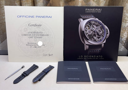 Panerai Luminor Toubillon GMT 47mm Titanium Skeleton PAM00767 - Beverly Hills Watch Company