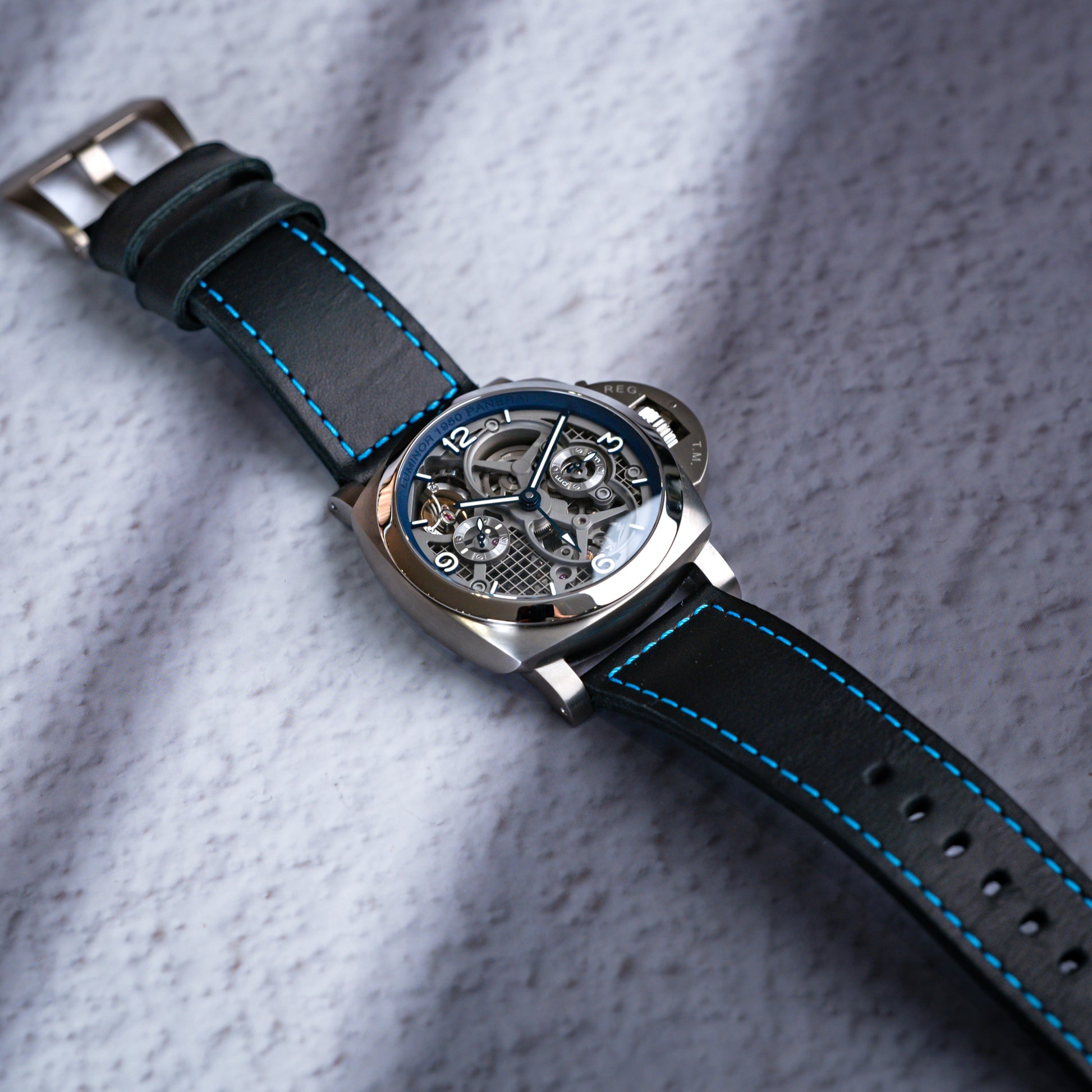 Panerai Luminor Toubillon GMT 47mm Titanium Skeleton PAM00767 - Beverly Hills Watch Company