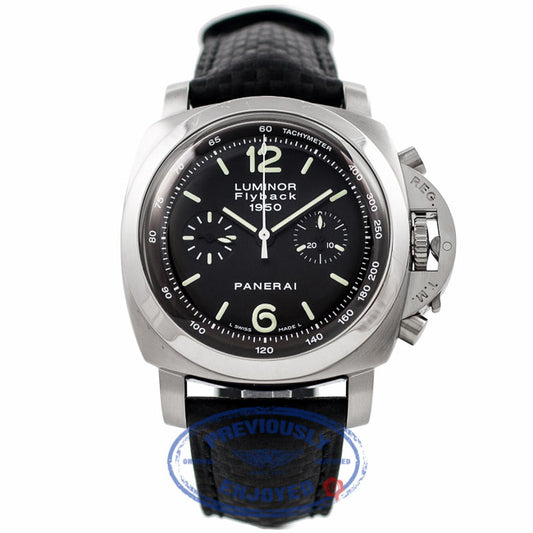 Panerai Luminor 1950 Flyback Stainless Steel Carbon Fiber Strap PAM 212 6U2CJT
