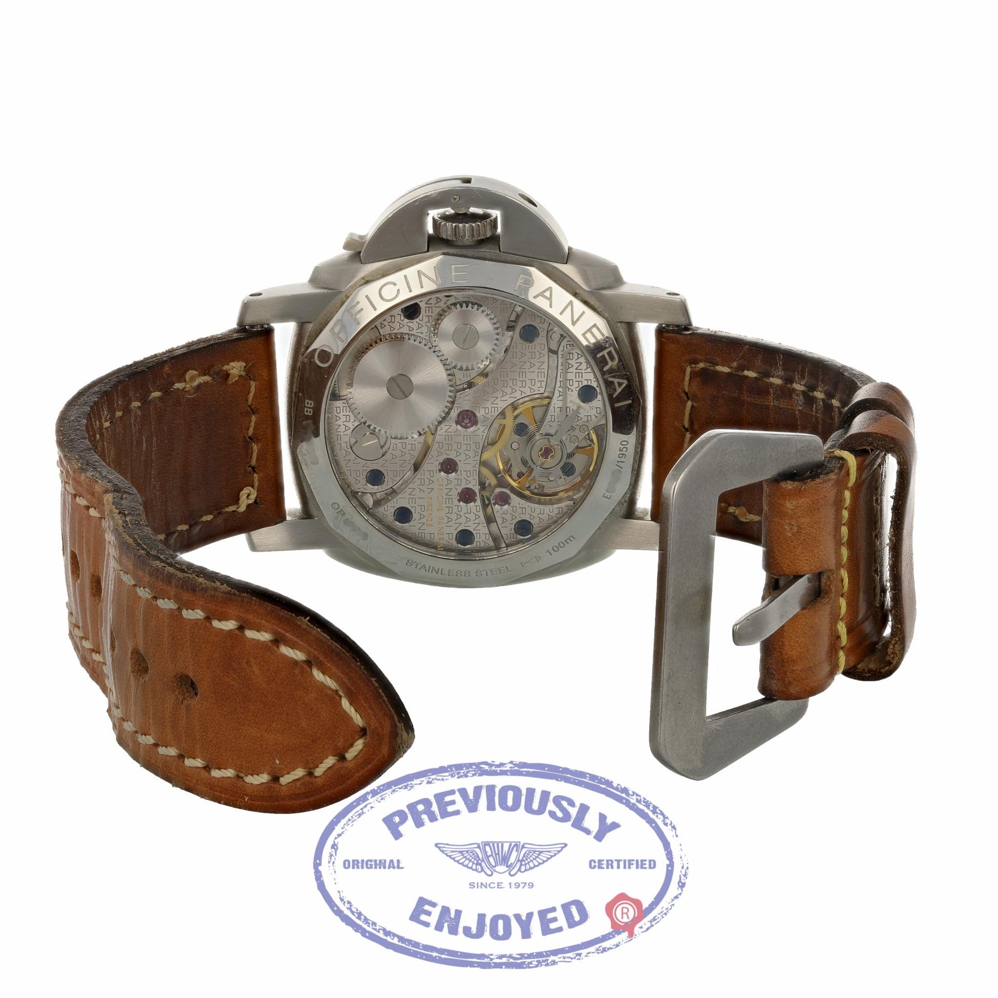 Panerai Luminor 1950 Re-Edition Stainless Steel PAM000127 W13XLD - Beverly Hills Watch Company Watch Store