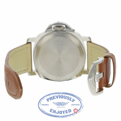 Panerai Luminor Marina Stainless Steel 44mm Black Dial PAM00001 C8RX18 - Beverly Hills Watch