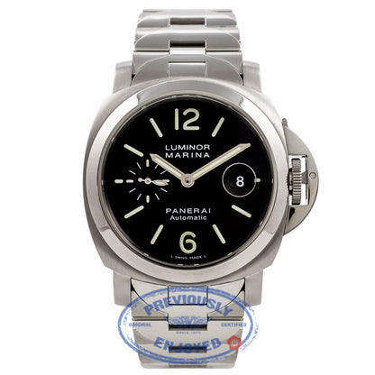 Panerai Luminor Marina 44MM Stainless Steel Black Dial PAM 220 SQEAHP - Beverly Hills Watch Company Watch Store
