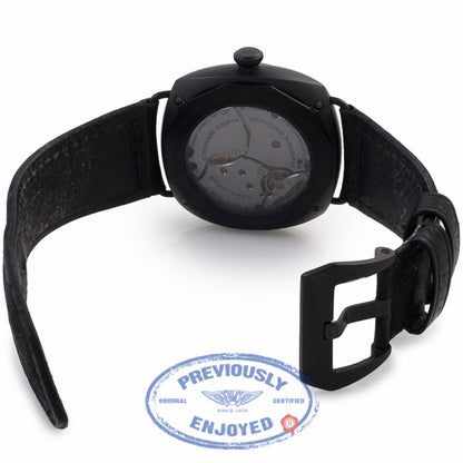 Panerai Radiomir 8 Days Black Dial Automatic Black Ceramic Case Leather Strap PAM00384 VC7ULU - Beverly Hills Watch Company Watch Store