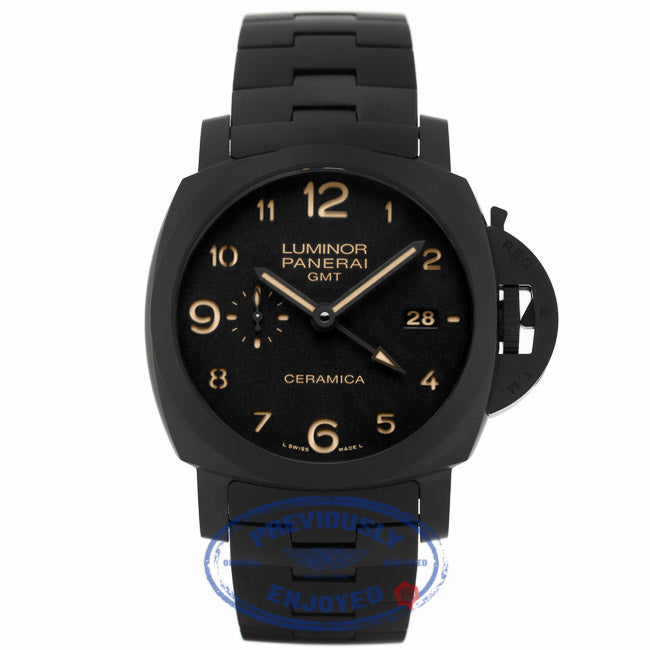 Panerai Luminor 1950 Tuttonero 44MM Black Ceramic Dial and Bracelet Watch PAM00438 FNPLVU - Beverly Hills Watch Company