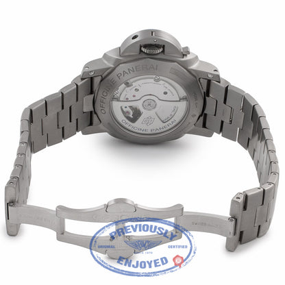 Panerai Luminor Marina 1950 44MM Titanium Brown Dial PAM00352 WT5JMR - Beverly Hills Watch Company Watch Store