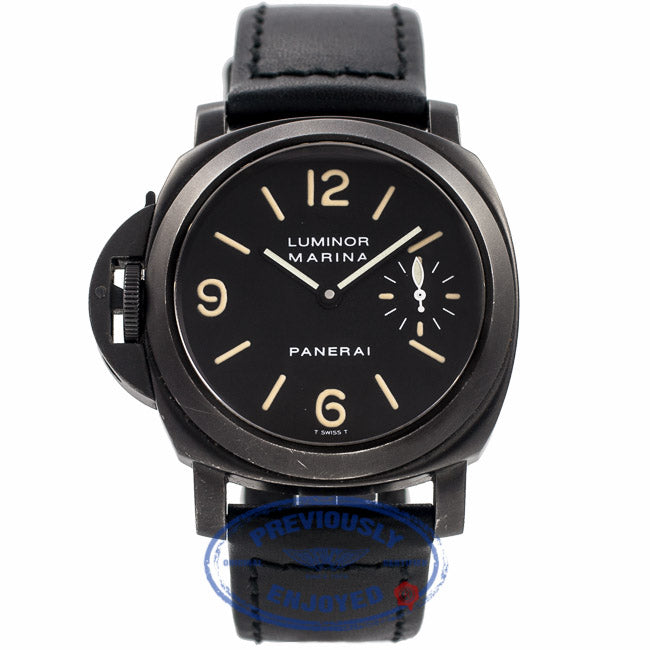 Panerai Luminor Marina Destro Right Handed 44MM Black PVD PAM 26 4ZYGVW - Beverly Hills Watch Company Watch Store