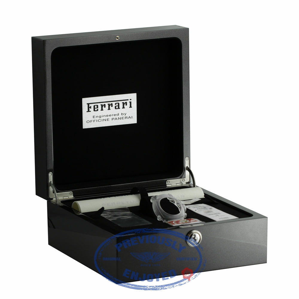 Panerai Ferrari Perpetual Calendar Special Edition Stainless Steel Black Dial FER 00015 BJY6YW - Beverly Hills Watch Company