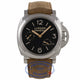 Panerai Historic Luminor 1950 3 Days Power Reserve 47MM Stainless Steel Brown Calfskin Strap PAM00423 YNL160 - Beverly Hills Watch Company Watch Store