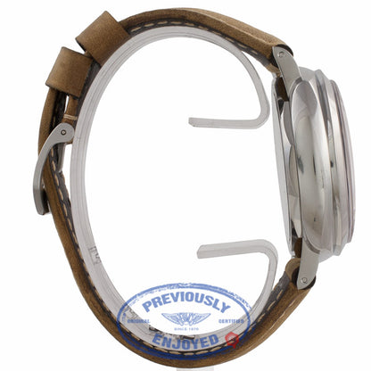 Panerai Historic Luminor 1950 3 Days Power Reserve 47MM Stainless Steel Brown Calfskin Strap PAM00423 YNL160 - Beverly Hills Watch Company Watch Store