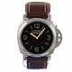 Panerai 47mm Stainless Steel Case Dirty Brown Dial Gold Hands Manual Wind Domed Acrylic Crystal Watch PAM00372 - 03QL5L - Beverly Hills Watch Company Watch Store