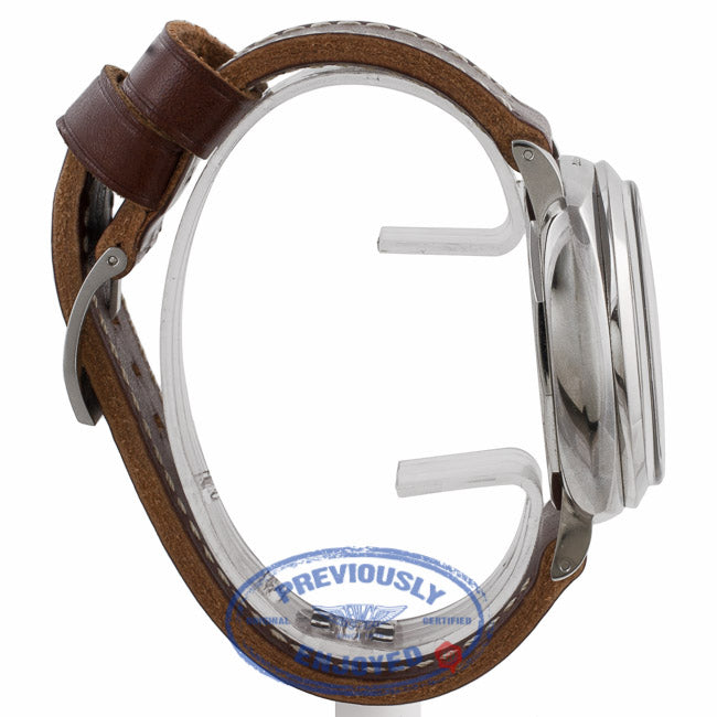 Panerai 47mm Stainless Steel Case Dirty Brown Dial Gold Hands Manual Wind Domed Acrylic Crystal Watch PAM00372 - 03QL5L - Beverly Hills Watch Company Watch Store