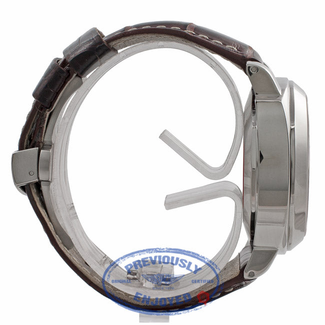 Panerai Luminor GMT 44MM Stainless Steel Black Dial Alligator Strap PAM00088 VM2KD8 - Beverly Hills Watch Store