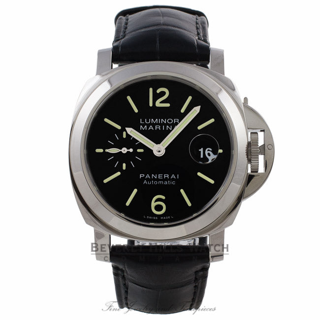Panerai Luminor Marina 44mm Stainless Steel PAM00104 02VU48 - Beverly Hills Watch Company Watch Store