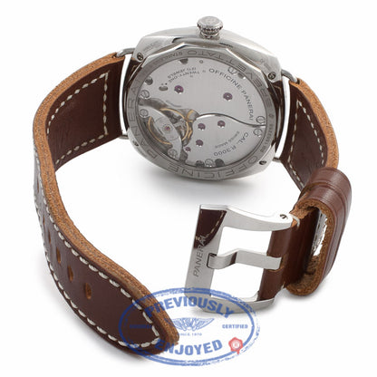 Panerai Radiomir California 3 Days Power Reserve Stainless Steel Black Dial Brown Leather Strap PAM00448 3H2VF6 - Beverly Hills Watch Company Watch Store