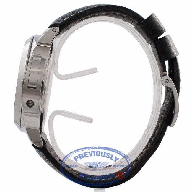 Panerai Luminor 44MM Stainless Steel Black Dial Leather Strap PAM00000 7QV52L - Beverly Hills Watch Company Watch Store