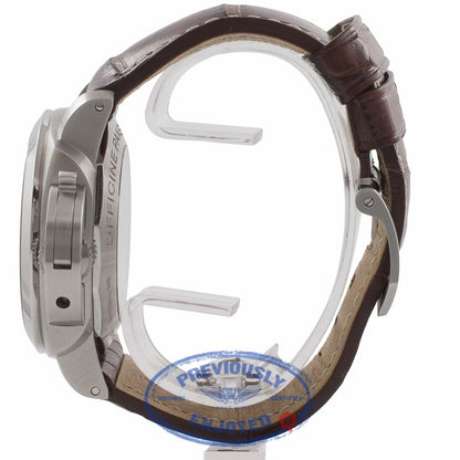 Panerai Luminor 1950 3 Day Power Reserve GMT Stainless Steel PAM00320 VUZ767 - Beverly Hills Watch Company Watch Store