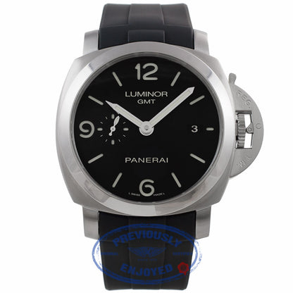 Panerai Luminor 1950 3 Day Power Reserve GMT Stainless Steel PAM00320 28AZ30 - Beverly Hills Watch CompanyPanerai Luminor 1950 3 Day Power Reserve GMT Stainless Steel PAM00320 28AZ30 - Beverly Hills Watch Company Watch Store