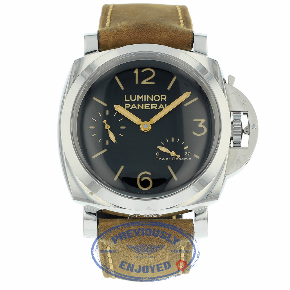 Panerai Historic Luminor 1950 3 Days Power Reserve 47MM Stainless Steel PAM00423 Z4VZE5 - Beverly Hills Watch Company