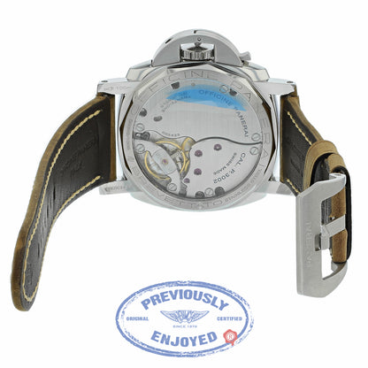 Panerai Historic Luminor 1950 3 Days Power Reserve 47MM Stainless Steel PAM00423 Z4VZE5 - Beverly Hills Watch Company