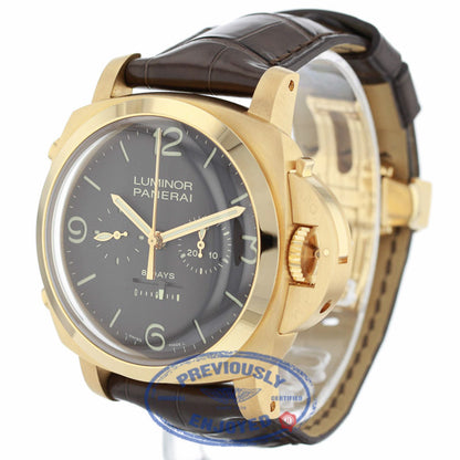 Panerai Luminor 1950 Rattrapante 8 Days Oro Rosa 47mm PAM00319 8JW4N3 - Beverly Hills Watch Company