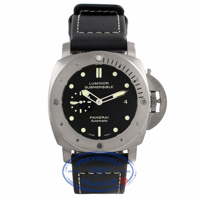 Panerai Luminor Submersible 1950 Titanium 47MM PAM00305 AACXT4 - Beverly Hills Watch Company Watch Store