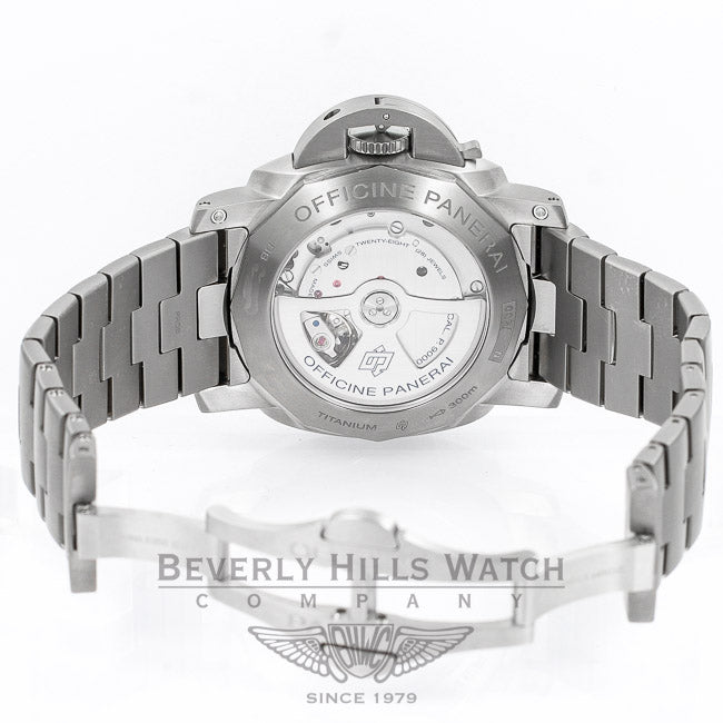 Panerai PAM00352 Luminor 1950 Marina 3 Days Automatic Titanium Bracelet Brown Dial Watch -PAM352- Beverly Hills Watch Company Watches