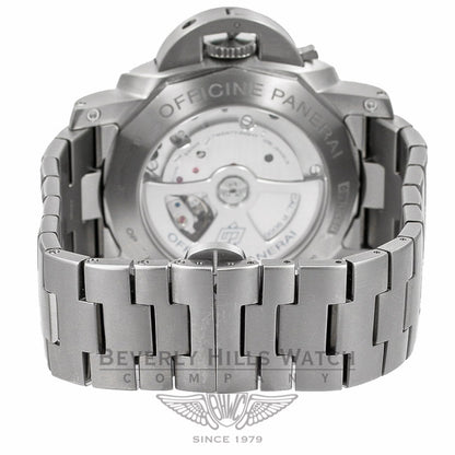 Panerai PAM00352 Luminor 1950 Marina 3 Days Automatic Titanium Bracelet Brown Dial Watch -PAM352- Beverly Hills Watch Company Watches