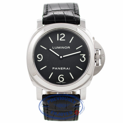 Panerai Luminor 44MM Manual Wind Stainless Steel Black Dial PAM00112 RN1K6N - Beverly Hills Watch Company Watch Store