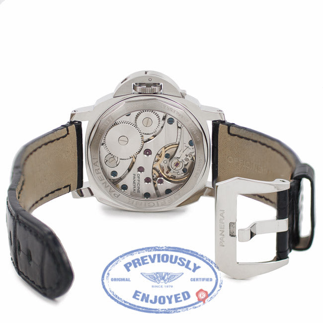 Panerai Luminor 44MM Manual Wind Stainless Steel Black Dial PAM00112 RN1K6N - Beverly Hills Watch Company Watch Store