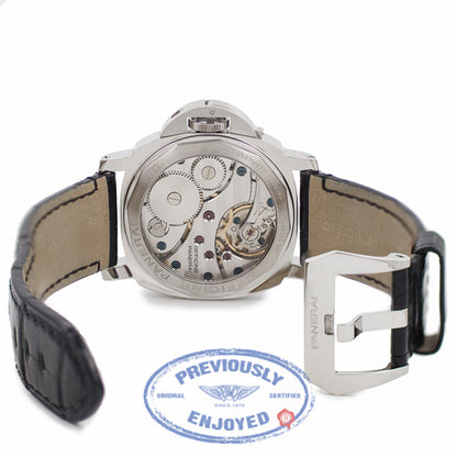 Panerai Luminor 44MM Manual Wind Stainless Steel Black Dial PAM00112 RN1K6N - Beverly Hills Watch Company Watch Store