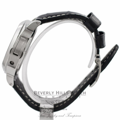 Panerai Luminor Base 44MM Manual Stainless Steel White Dial PAM00114 RJU5W2 - Beverly Hills Watch Company Watch Store
